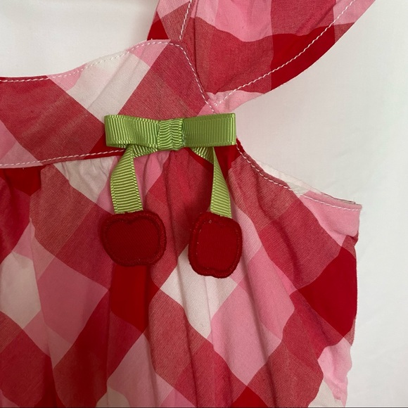Gymboree Very Cherry Plaid Tiered Dress - Picture 3 of 4